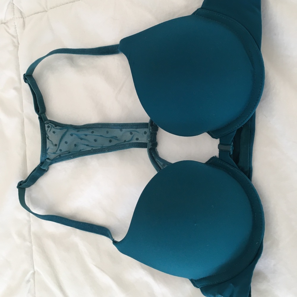 Teal VS racer back bra, 32A